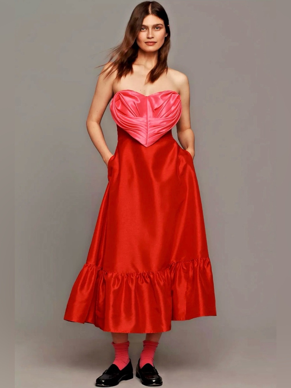Anthropologie Hutch Strapless Heart Maxi Dress NWT
Size 10